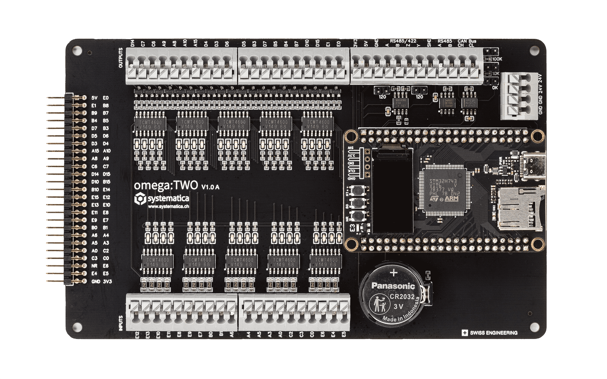 omega:TWO MicroPython programmable industrial board